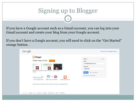 How to create a blogger account