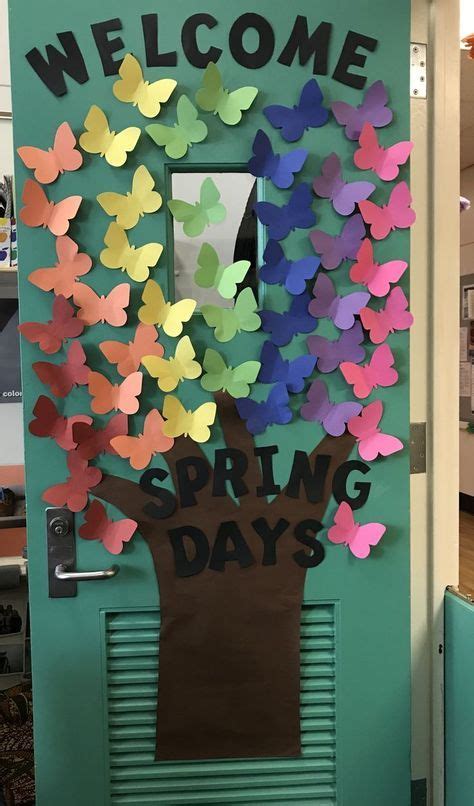 Love This Colorful Rainbow Spring Days Classroom Door Decor Perfect