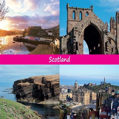 Medium Postcard Scotland Pack Of 50 Island Blue