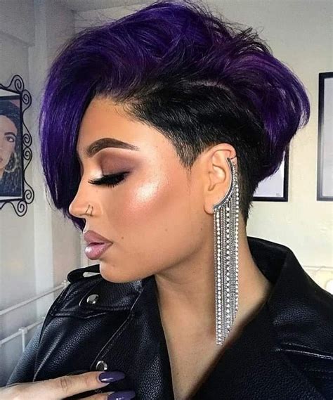 Blondie's clip shop certified beauticians can cut, dye, and perm your hair. Kurze Haare on Instagram: "Wowww 💜💜" in 2020