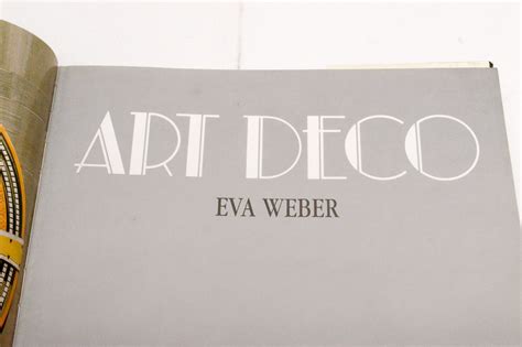 1989 Eva Weber Art Deco Coffee Table Book Ebth