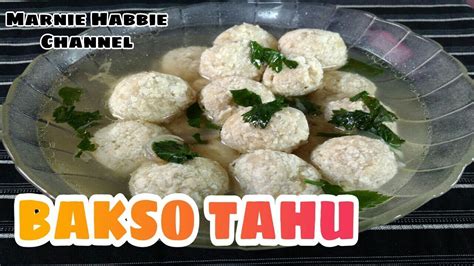 6 biji tahu beras 350 hace 3 años. RESEP bakso sederhana dari tahu-Marnie Habbie - YouTube