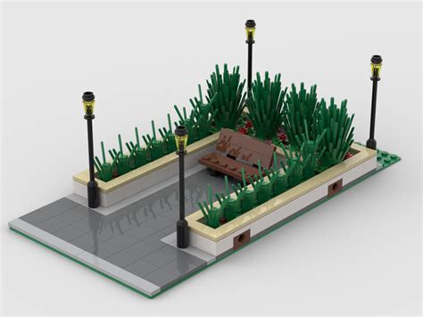 Lego Moc Modular Urban Park By Boilermaker5832 Rebrickable Build