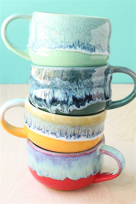 Handmade Soup Mug Choose Your Color Cappuccino Cup Large Mug