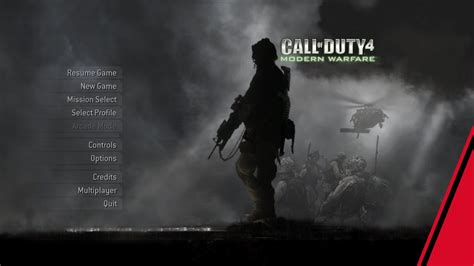 Call Of Duty 4 Modern Warfare Game Main Menu Theme Song 60fps