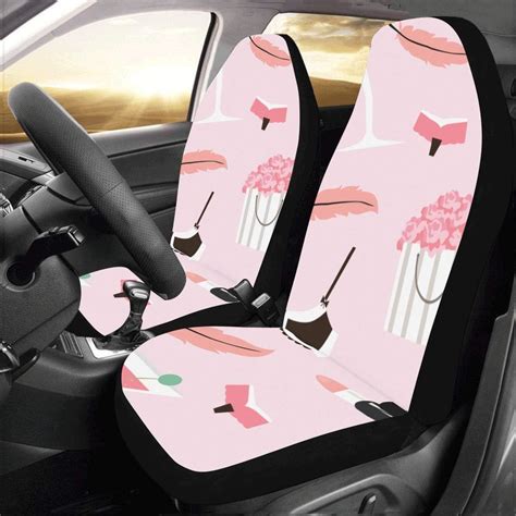 Car Seat Cover For Women Cartoon Cute Sexy Beautiful Underwear Universal Fit Auto Car Seat