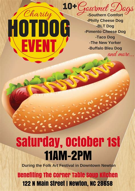 Free Hot Dog Sale Flyer Template Printable Templates