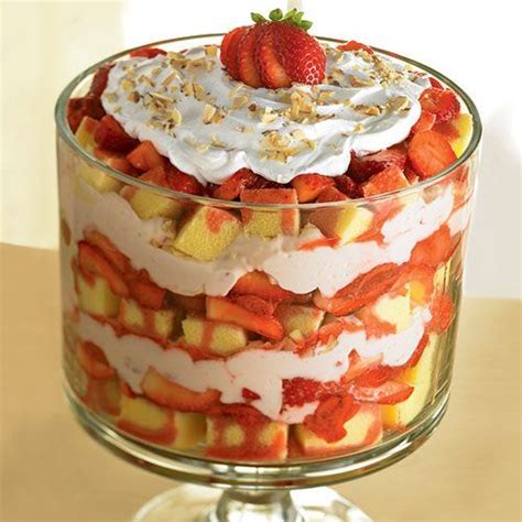 strawberry cream trifle recipe trifle bowl recipes pampered chef recipes