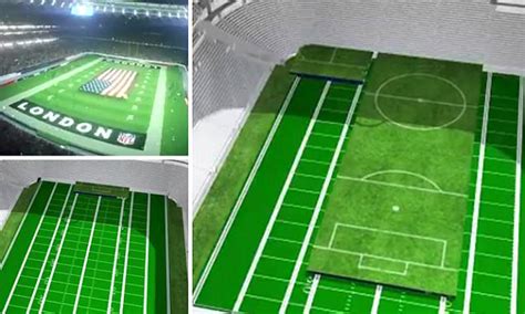 A retractable pitch, 7,000 tonnes of steel and the largest club shop in europe: Tottenham reveal amazing retractable pitch at new stadium | Daily Mail Online