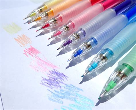Color Mechanical Pencils 8 Colors Set Pilot Eno 07mm Lead