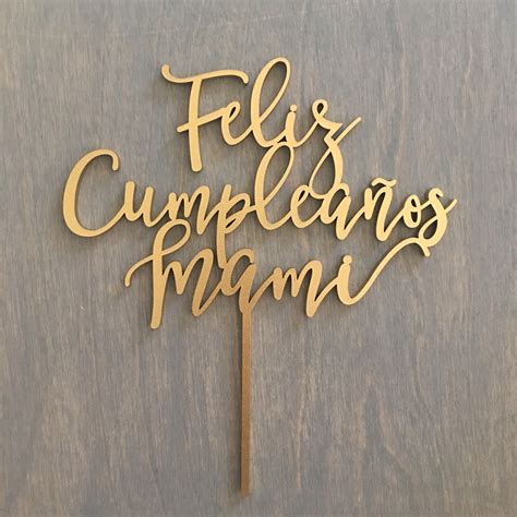 Feliz Cumpleanos Mami Cake Topper Happy Birthday Mom Cake