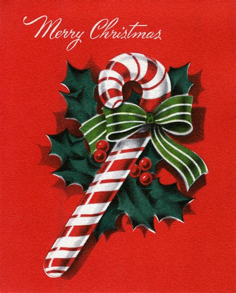 vintage illustration of christmas candy cane posters and prints by corbis
