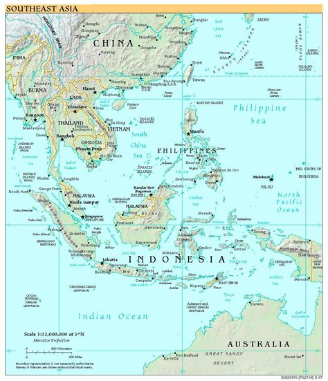 Printable Map Of Southeast Asia