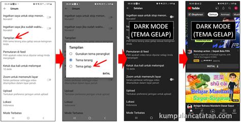 Cara Mengubah Tampilan Youtube Menjadi Dark Mode Tema Gelap Di Hp Android