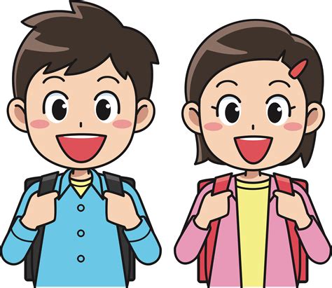 Clipart Students With Backpacks 1