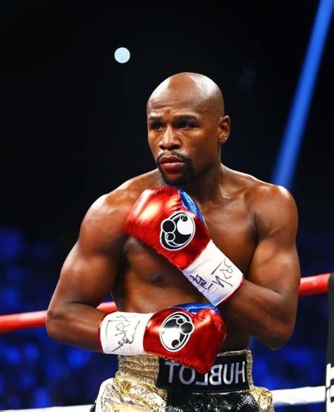 Floyd Mayweather During His World Welterweight Championship Bout