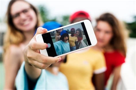 Premium Photo Group Of Diverse Women Taking Selfie Together