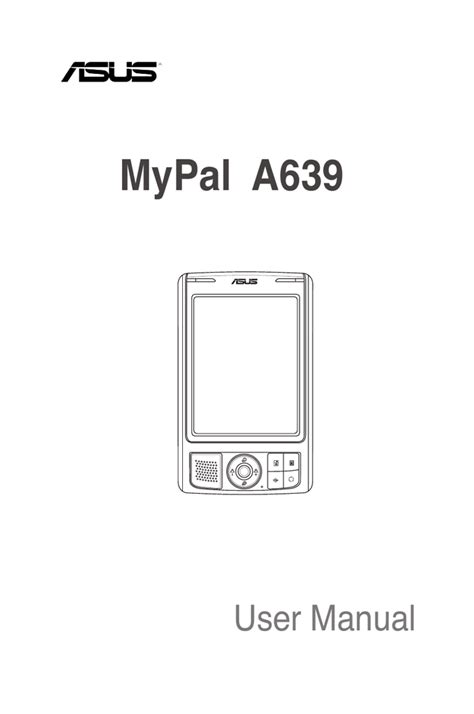 Asus User Manual Mypal A639 Manualzz