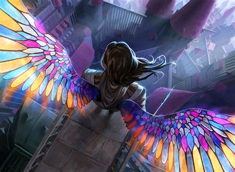Angel Colorful Wings Wallpaper Hd Artist 4k Wallpapers Images And