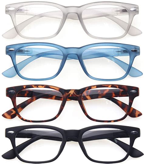 reading glasses 4 pack fashion men and women readers spring hinge glasses for re ebay
