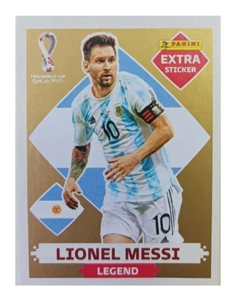 Messi Legend Extra Qatar Panini Original Oro Env O Gratis