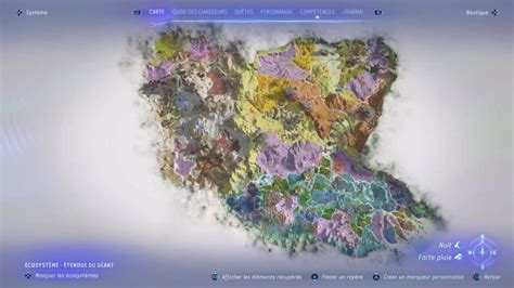 La carte complète Avatar Frontiers of Pandora
