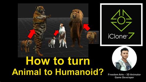 How To Turn Animals To Humanoid Iclone 79 Tutorial Youtube