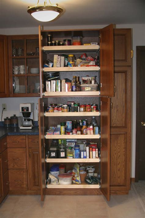 For the 30 inch cabinet, both can work comfortably. kitchen cabinets pull out pantry | pantry this pantry is ...