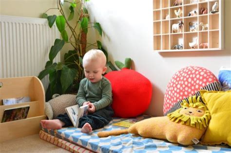 Montessori Toddler Bedroom Otto In Reading Corner At How We Montessori