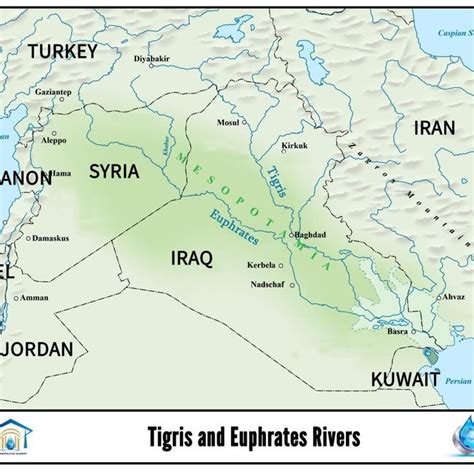 Tigris And Euphrates Rivers Basins Download Scientific Diagram