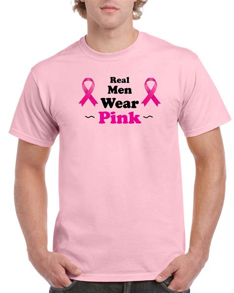 Real Men Wear Pink Breast Cancer Supporter T Shirt Domagron