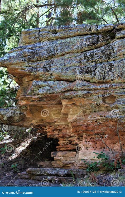 Rock Formations At Woods Canyon Lake Coconino County Arizona United