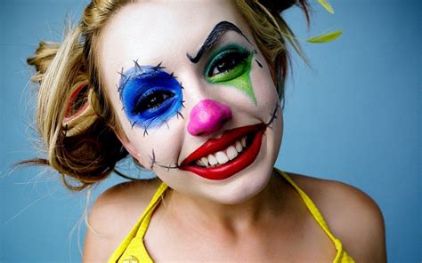 Wallpaper Face Blue Mouth Nose Lexi Belle Person Clown Clowns Clothing Head