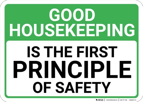 Good Housekeeping Is The First Principle Of Safety Landscape Wall