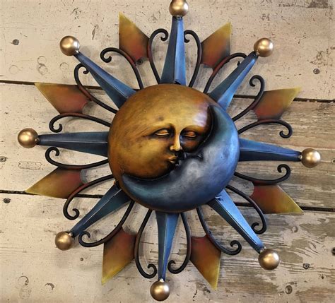 Wall Sun And Moon Eclipse Garden Sun And Moon Decorative Sun And