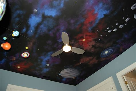 Pin By Mural Art Llc Wall Murals And On Space Night Sky Ceiling Mural