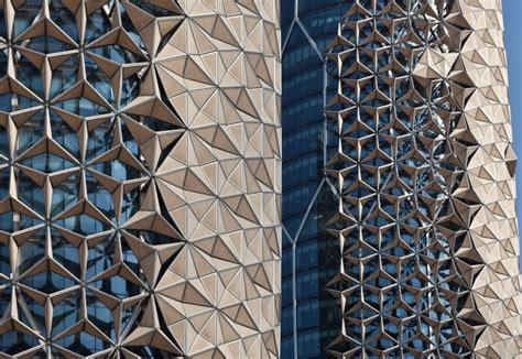 Al Bahar Towers Abu Dhabi Images Facade Detail And More Holidify