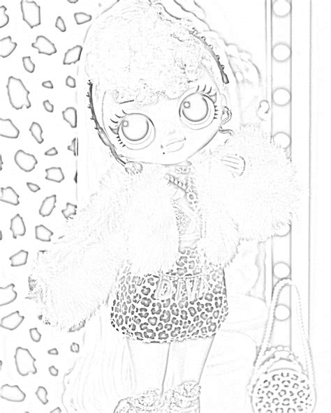 Lol Doll Diva Coloring Page