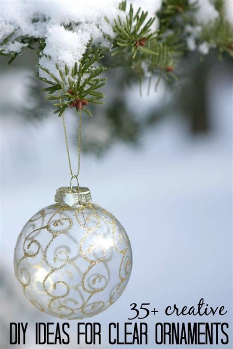 One of the most fun parts of decorating for christmas is to hang ornaments on the tree! Remodelaholic | 35+ Creative DIY Ideas for Clear Glass ...