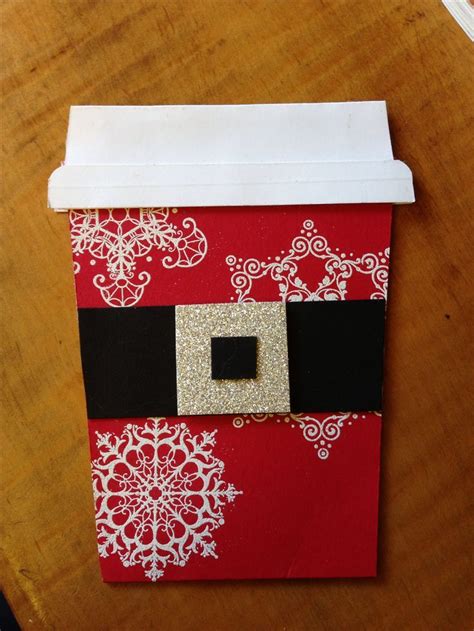 Ibotta will match the items you bought to the. Really cute Gift Card Holder - can put a Christmas Starbucks card in it. | Carte noel, Idee noel ...