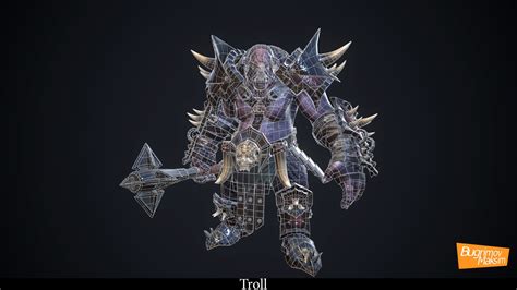 3d Model Rpg Troll Vr Ar Low Poly Rigged Animated Cgtrader