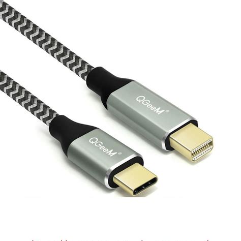 How do you connect these devices? QGeeM USB Type c 3.1 To Mini Displayport Cable Thunderbolt ...