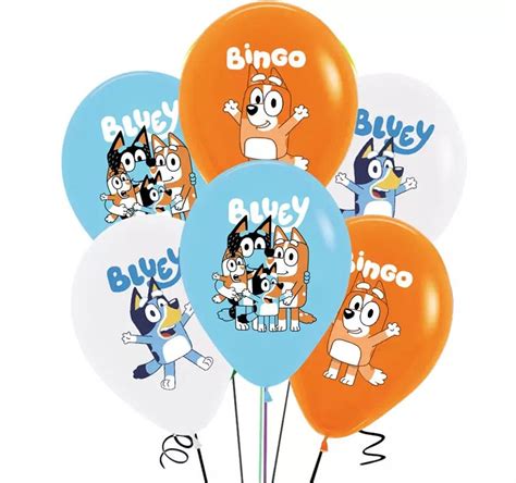 Bluey And Bingo 13pcs Foillatex Balloons Etsy
