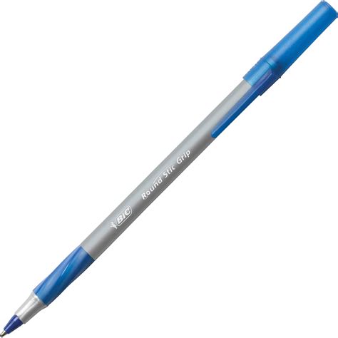 Bic Round Stic Grip Xtra Comfort Ballpoint Pen Blue Ink 12mm Medium