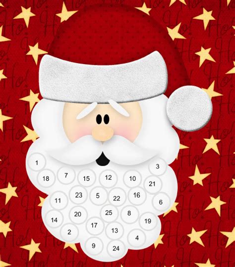 6 Best Images Of Santa Claus Advent Calendar Printable Printable