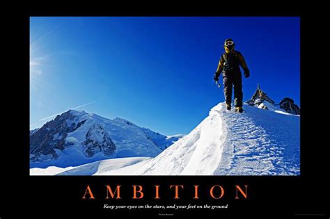 Ambition Motivational Poster 36x24