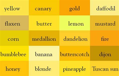 The Worlds First Thesaurus Of Colour Shades What Kind Of Yellow Is An