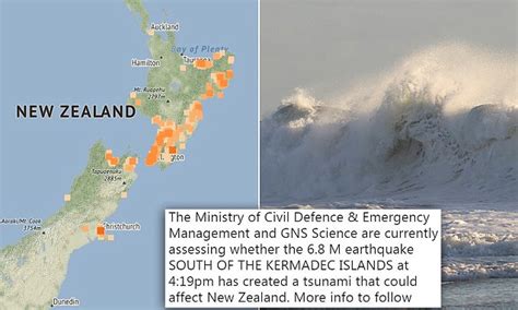 Cluster Of Earthquakes Strikes New Zealand Sparking A Tsunami Warning