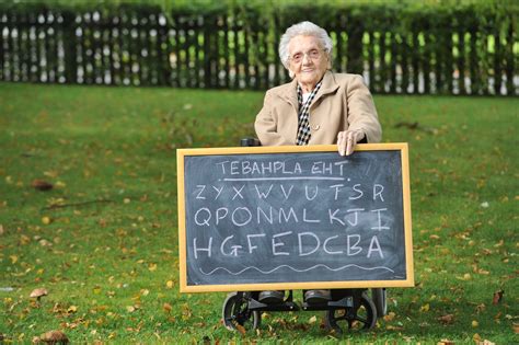 Once you can sing the alphabet backwards, try removing the tune and just saying each letter. WATCH 97-Year-Old Recite The Alphabet Backwards In Less ...