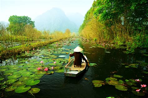 Yen Stream On The Way To Huong Pagoda In Autumn Hanoi Vietnam